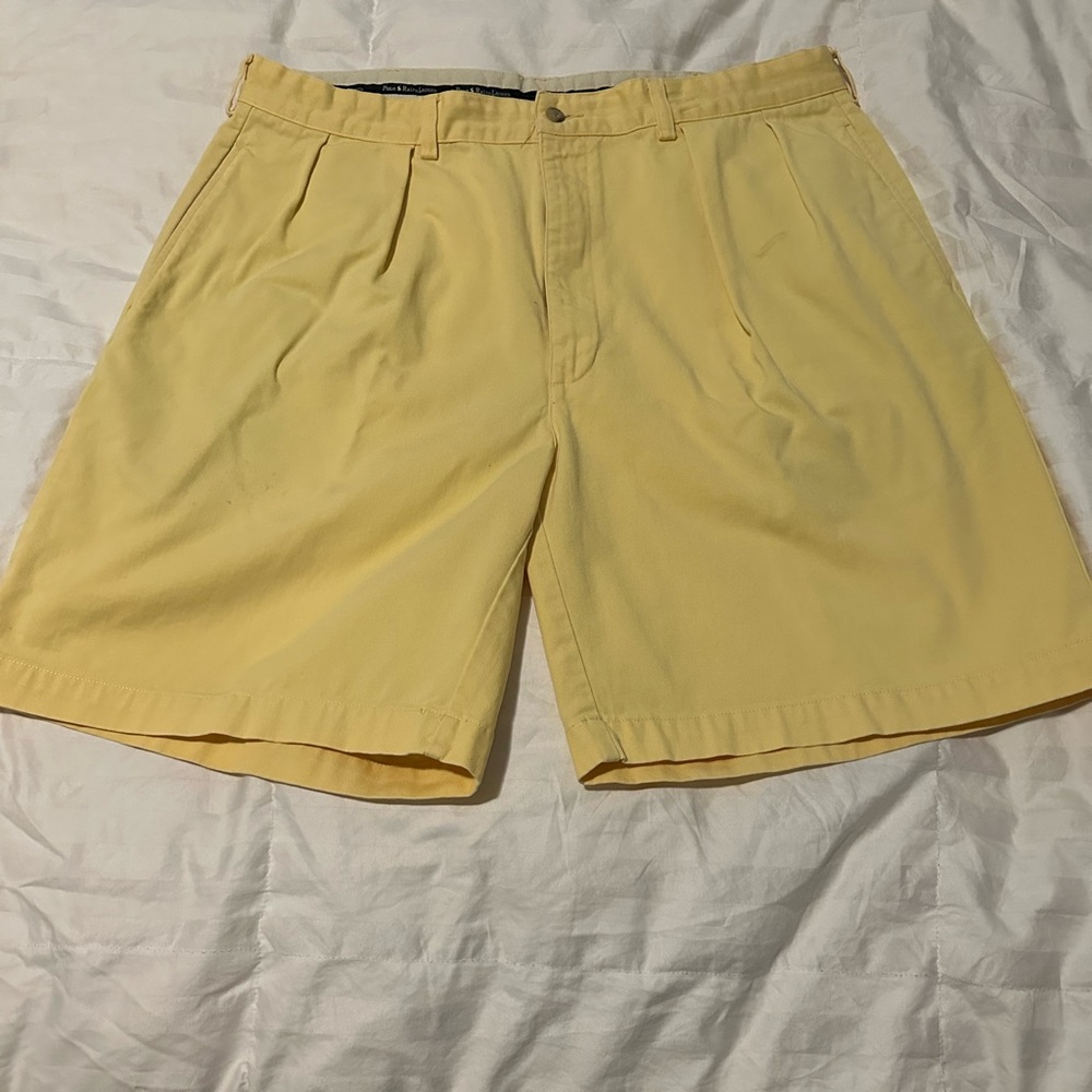 Yellow Polo Ralph Lauren Chino Shorts- 38